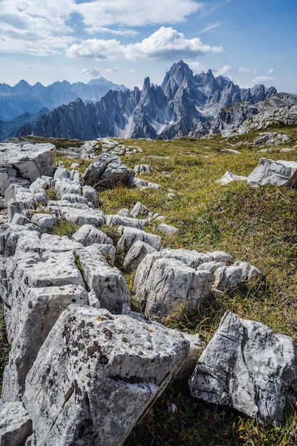 Vue panoramique du paysage contre le ciel