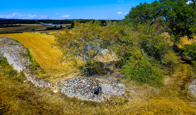 Vue panoramique du paysage contre le ciel