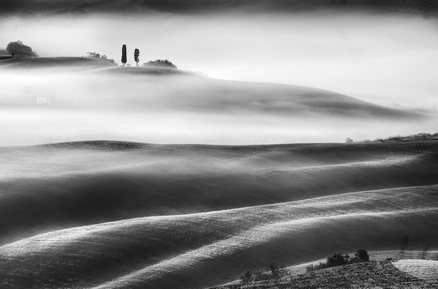 Vue panoramique du paysage contre le ciel