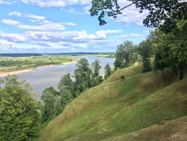 Vue panoramique du paysage contre le ciel