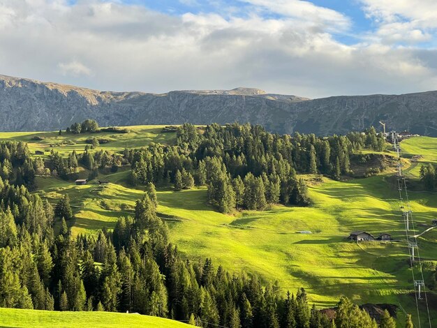 Vue panoramique du paysage contre le ciel