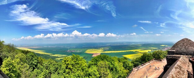 Photo vue panoramique du paysage contre le ciel