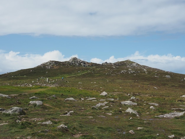 Vue panoramique du paysage contre le ciel
