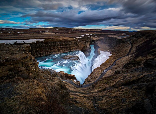 Vue panoramique du paysage contre le ciel