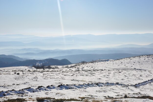 Vue panoramique du paysage contre le ciel