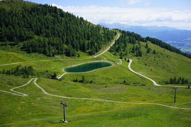 Vue panoramique du paysage contre le ciel