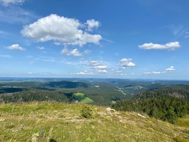 Vue panoramique du paysage contre le ciel