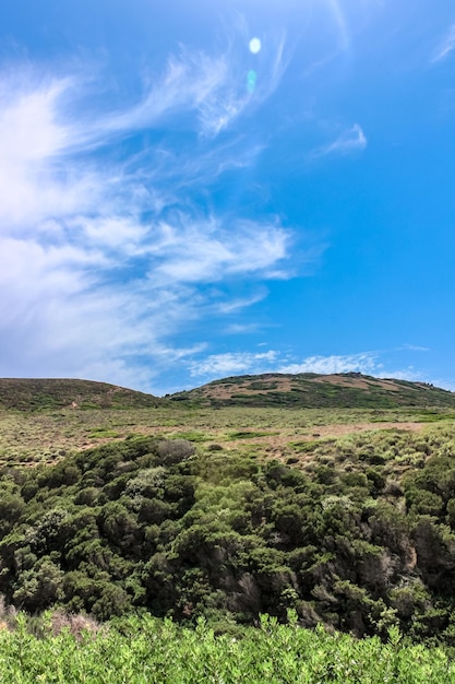 Vue panoramique du paysage contre le ciel