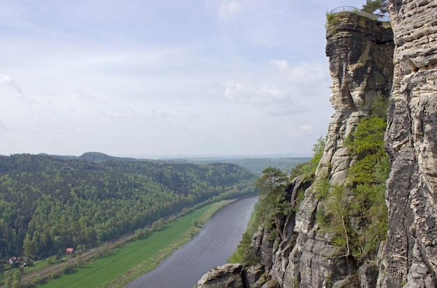 Vue panoramique du paysage contre le ciel