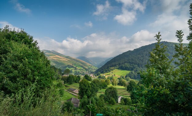 Vue panoramique du paysage contre le ciel