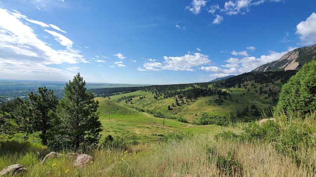 Vue panoramique du paysage contre le ciel
