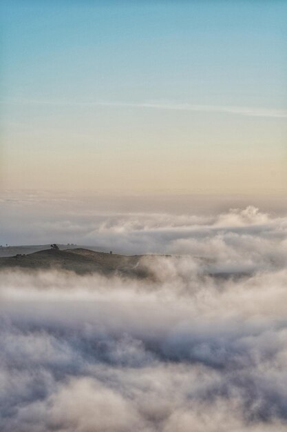 Photo vue panoramique du paysage nuageux contre le ciel