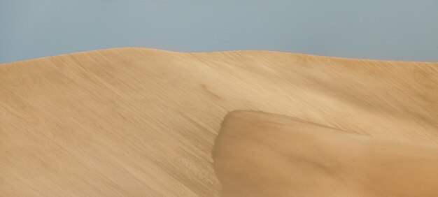 Photo vue panoramique des dunes de sable