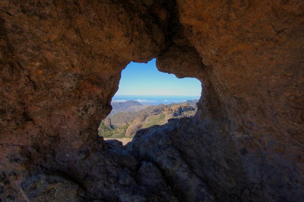 Vue panoramique de la formation rocheuse contre le ciel