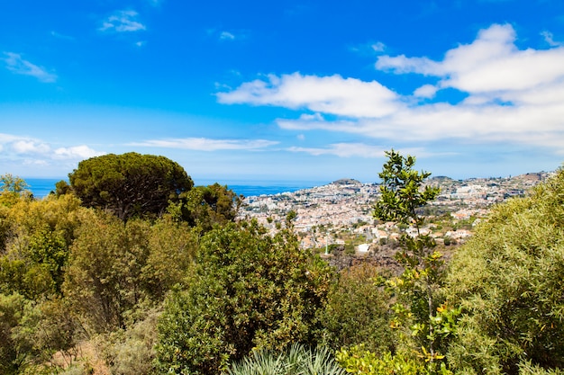 Vue panoramique de Funchal à Madère