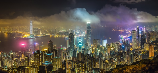 Vue panoramique de Hong Kong