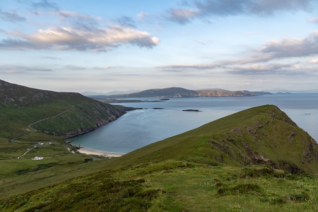 Vue panoramique de Keem Bay Achill Island Irlande