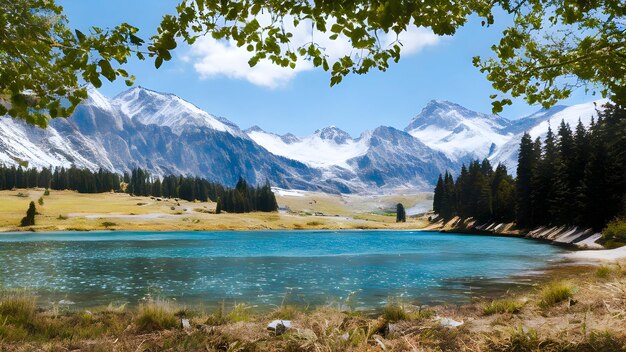 Vue panoramique sur le lac