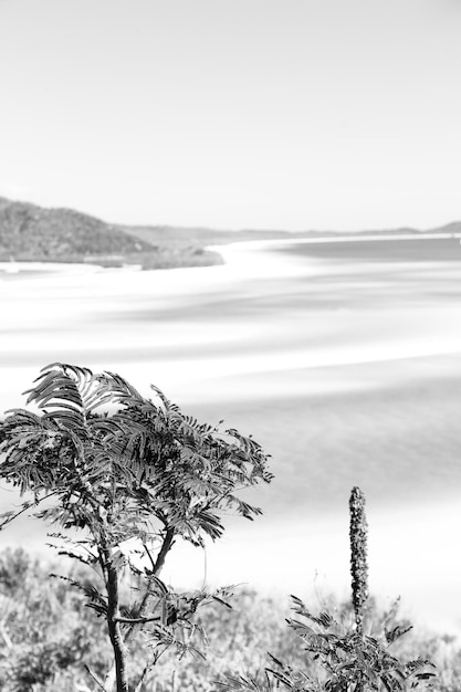 Photo vue panoramique de la mer contre le ciel en hiver