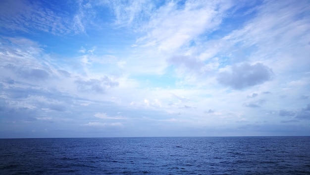 Vue panoramique de la mer contre le ciel