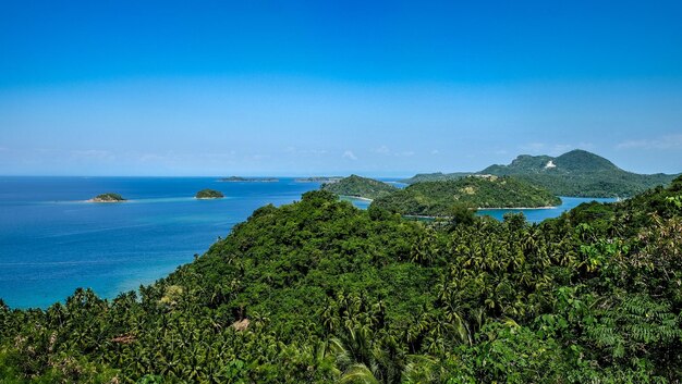 Vue panoramique de la mer contre le ciel