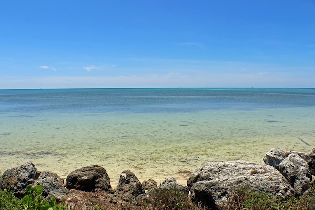 Vue panoramique de la mer contre le ciel