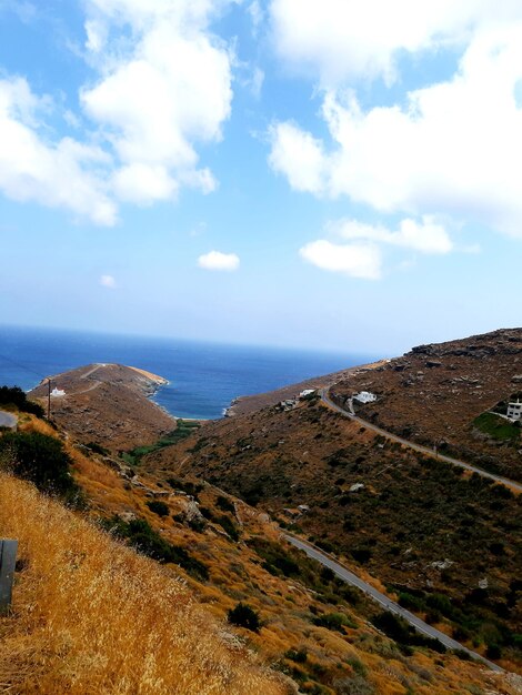 Vue panoramique de la mer contre le ciel