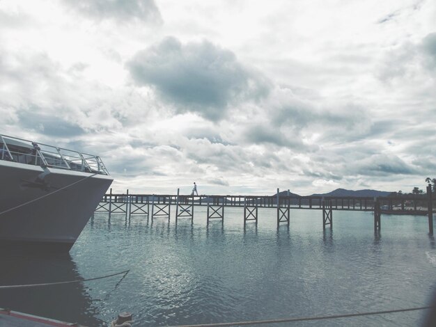 Vue panoramique de la mer contre le ciel