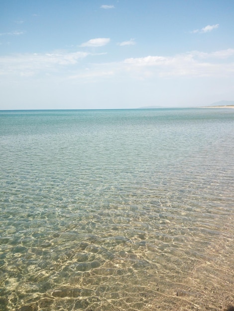 Vue panoramique de la mer contre le ciel
