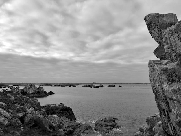 Photo vue panoramique de la mer contre le ciel