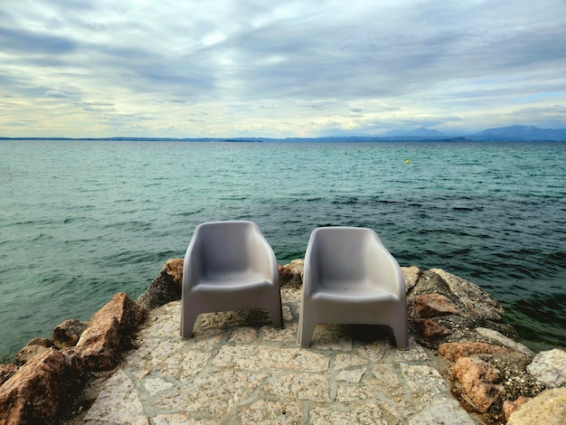 Vue panoramique de la mer contre le ciel