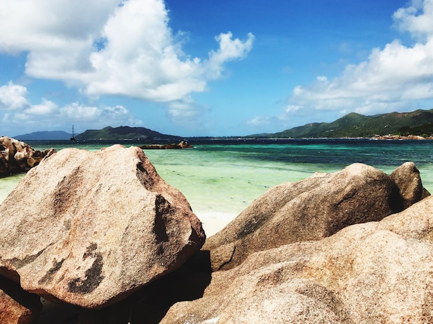 Vue panoramique de la mer contre le ciel