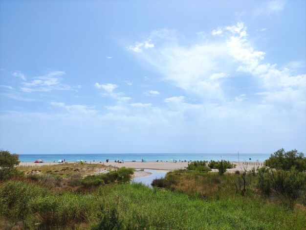 Vue panoramique de la mer contre le ciel