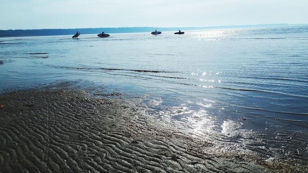 Vue panoramique de la mer contre le ciel