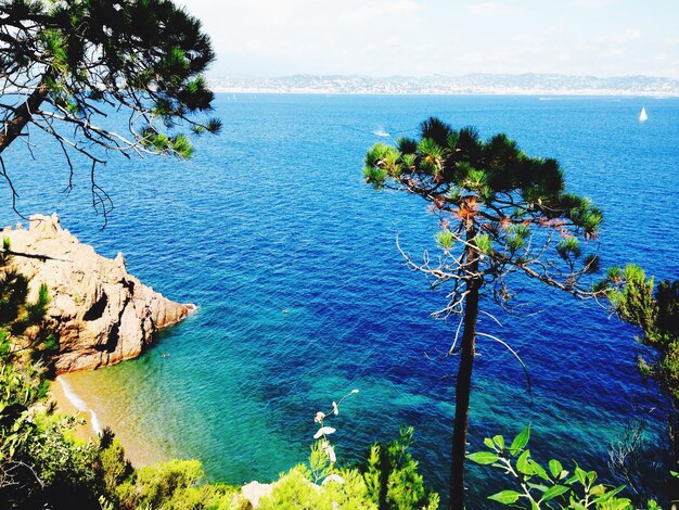 Photo vue panoramique de la mer contre le ciel