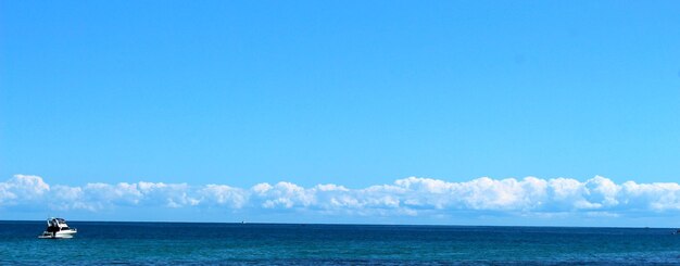 Photo vue panoramique de la mer contre le ciel