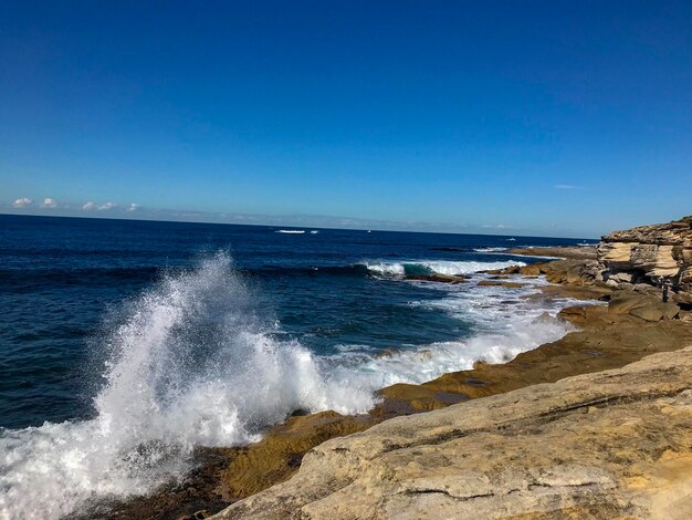 Vue panoramique de la mer contre le ciel