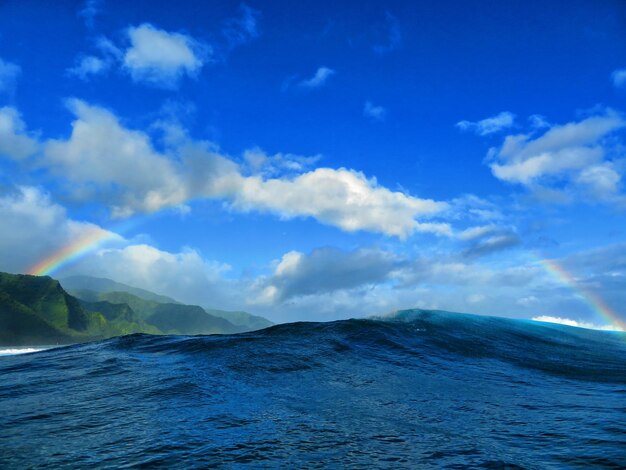 Photo vue panoramique de la mer contre le ciel