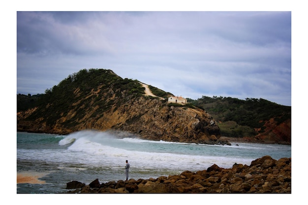 Photo vue panoramique de la mer contre le ciel