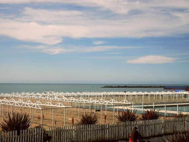 Photo vue panoramique de la mer contre le ciel