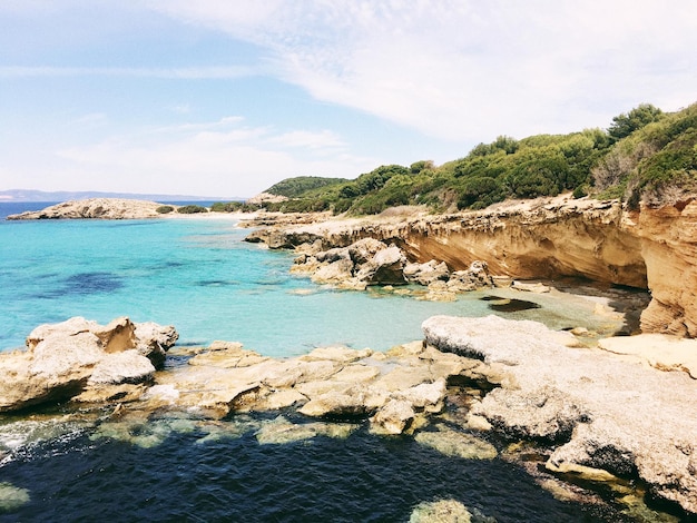 Vue panoramique de la mer contre le ciel