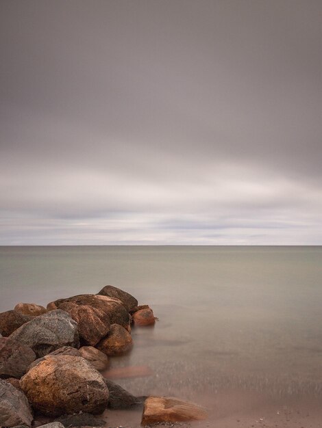 Photo vue panoramique de la mer contre le ciel