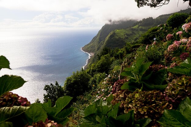 Vue panoramique de la mer contre le ciel