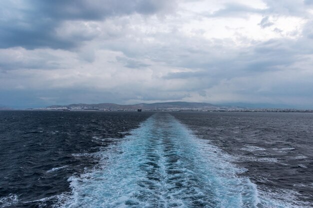 Photo vue panoramique de la mer contre le ciel