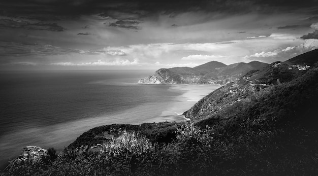 Photo vue panoramique de la mer contre le ciel