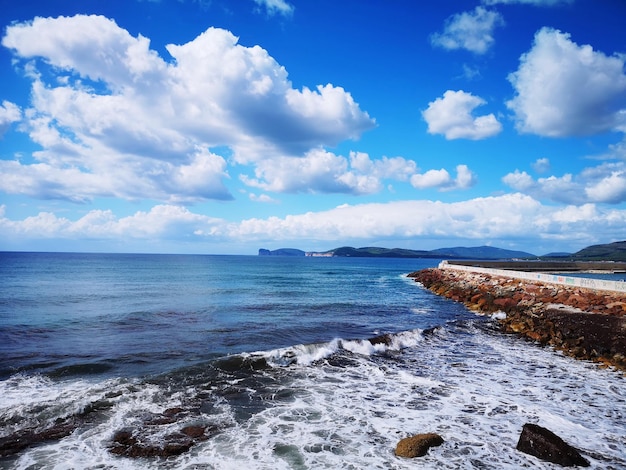 Photo vue panoramique de la mer contre le ciel