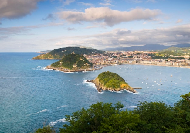 Photo vue panoramique de la mer contre le ciel