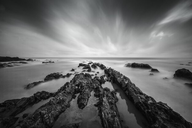 Photo vue panoramique de la mer contre le ciel