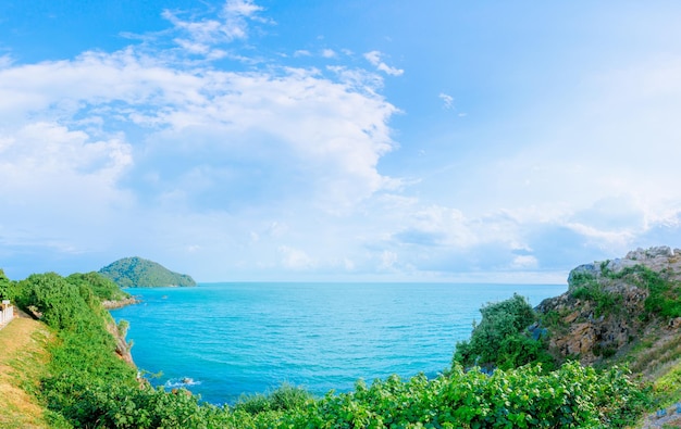 Vue panoramique de la mer contre le ciel