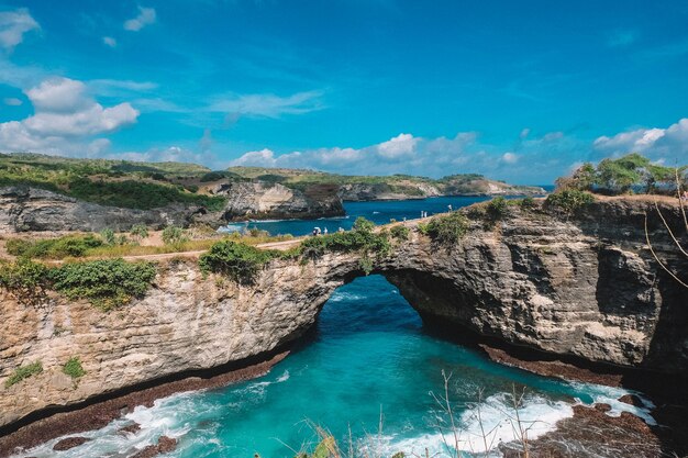 Vue panoramique de la mer contre le ciel